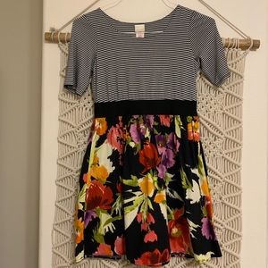 Striped flower dress